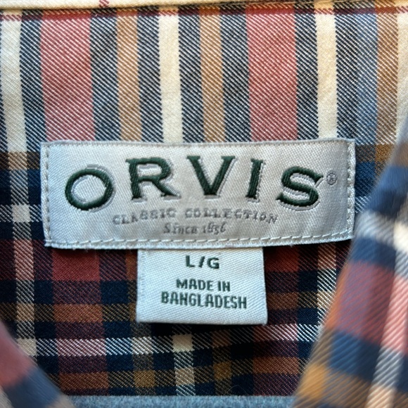 ORVIS button down large long sleeve shirt - Picture 3 of 4